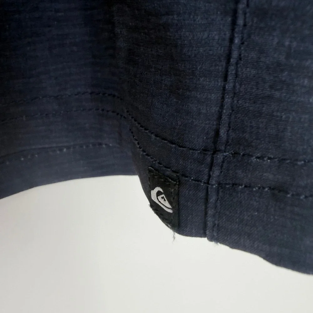 Quiksilver Amphibian Shorts Mens 25 Blue Hybrid Water Stretch Board Surf Utility